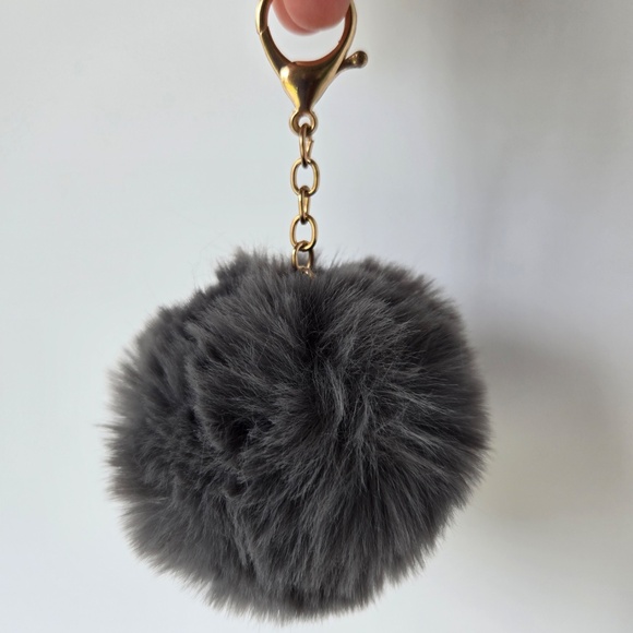 Gray Pom-Pom, Red Floral Letter “A” & Red Spike Keychains(3 Set) 🌺(2 for $10) - Picture 16 of 17